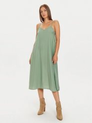 Vero Moda Sukienka letnia Josie 10303398 Zielony Regular Fit. Zielone sukienki damskie Vero Moda, na lato, xs, bez wzorów, z wiskozy, bez kołnierzyka, bez ramiączek. Za 79.99 zł.