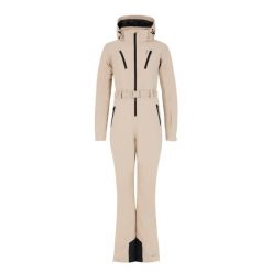 Damski kombinezon narciarski Protest Saga. Brązowe kombinezony damskie Protest, na zimę, bez wzorów, sportowe, bez kołnierzyka, bez ramiączek. Za 1,276.50 zł.