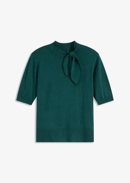 Cienki sweter z miękkiej mieszanki wiskozy. Czerwone swetry klasyczne damskie bonprix, z dzianiny, bez kołnierzyka. Za 109.99 zł.