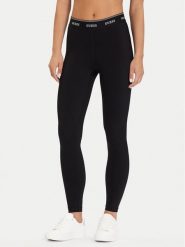 Guess Legginsy V5BB06 K1942 Czarny Slim Fit. Czarne legginsy sportowe damskie Guess, m, z aplikacjami, z syntetyku. Za 189.99 zł.