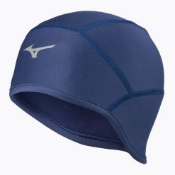 Czapka do biegania Mizuno Warma Lite Pip. Niebieskie czapki męskie Mizuno, bez wzorów, z elastanu. Za 37.99 zł.