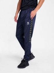 Spodnie dresowe treningowe Hummel Authentic. Niebieskie spodnie sportowe damskie HUMMEL, l, z dresówki, do biegania. Za 243.00 zł.