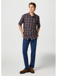 Wrangler Koszula w kolorze granatowym rozmiar: XL. Niebieskie koszule męskie Wrangler, xl, bez wzorów, z bawełny, bez kołnierzyka, bez ramiączek. Za 100.99 zł.