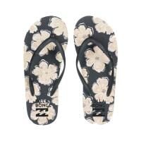 Japonki damskie Billabong Dama. Czarne klapki damskie Billabong, bez wzorów, z gumy, bez obcasa. Za 72.99 zł.