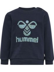 Bluza dla dziewczynki Hummel Lime. Niebieskie bluzy z nadrukiem damskie HUMMEL, z bawełny. Za 160.50 zł.