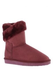 ISLAND BOOT Kozaki zimowe "Arine" w kolorze bordowym rozmiar: 39. Czerwone kozaki damskie Island Boot, z materiału, bez obcasa, na platformie. Za 147.91 zł.