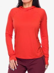 Bluza termoaktywna damska Rab Sonic Hoody. Brązowe bluzy z kapturem damskie RAB, s, z materiału. Za 236.49 zł.
