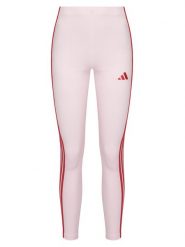 Adidas Legginsy Essentials 3-Stripes KC5180 Różowy Slim Fit. Czerwone legginsy damskie Adidas, xl, bez wzorów, z bawełny. Za 129.99 zł.