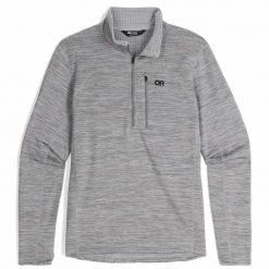 Bluza polarowa zapinana do połowy Outdoor Research Vigor Grid. Szare bluzy bez kaptura męskie OUTDOOR RESEARCH, l, z polaru. Za 426.50 zł.