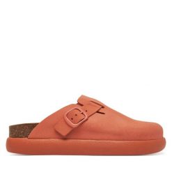 Klapki Scholl. Pomarańczowe klapki damskie Scholl, bez wzorów, bez obcasa. Za 349.99 zł.