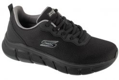Buty sportowe Sneakersy męskie, Bobs B Flex - Icy Edge. Czarne buty sportowe na co dzień męskie Skechers, z materiału, bez zapięcia, trekkingowe. Za 239.99 zł.