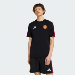 Koszulka DNA Manchester United. Czerwone t-shirty sportowe męskie Adidas, s, z bawełny, bez ramiączek, do piłki nożnej. Za 139.00 zł.