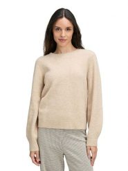 CARTOON Sweter w kolorze beżowym rozmiar: 46. Brązowe swetry klasyczne damskie Cartoon, bez kołnierzyka. Za 149.95 zł.