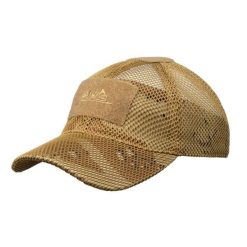 Czapka z daszkiem baseballowa Mesh. Zielone czapki męskie HELIKON-TEX, z aplikacjami, z materiału. Za 79.99 zł.
