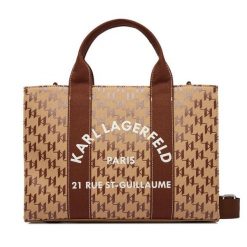 Torebka KARL LAGERFELD. Brązowe torebki klasyczne damskie Karl Lagerfeld, bez wzorów, bez dodatków. Za 649.99 zł.