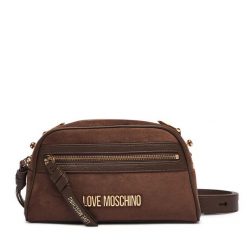 Torebka LOVE MOSCHINO. Brązowe listonoszki damskie Love Moschino, bez wzorów, bez dodatków. Za 859.99 zł.