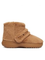 Crocs Kapcie Classic Unfurgettable Boot 211743 Beżowy. Brązowe kapcie damskie Crocs, z materiału. Za 379.99 zł.