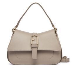 Torebka Furla. Brązowe torebki klasyczne damskie Furla, bez wzorów, bez dodatków. Za 1,719.00 zł.