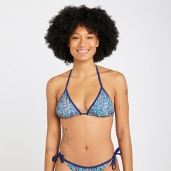Góra kostiumu kąpielowego surfingowego damska Olaian Mae Foly. Bikini damskie OLAIAN, bez wzorów. Za 19.99 zł.