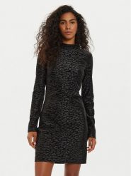 Guess Sukienka koktajlowa Elizabeth W4BK15 KCGJ2 Czarny Slim Fit. Czarne sukienki damskie Guess, s, z aplikacjami, z syntetyku, wizytowe, bez kołnierzyka, bez ramiączek. Za 599.99 zł.