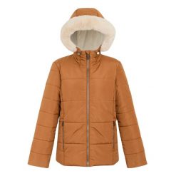 Kurtka Damska Pikowanie Winnie. Brązowe kurtki damskie Regatta, s, bez wzorów, z materiału, z kapturem. Za 156.99 zł.