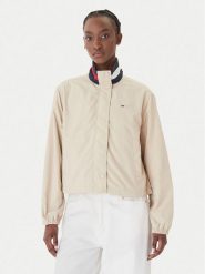 Tommy Jeans Kurtka przejściowa Essential DW0DW20439 Beżowy Regular Fit. Brązowe kurtki damskie Tommy Jeans, xs, bez wzorów, z jeansu, bez kaptura. Za 569.99 zł.