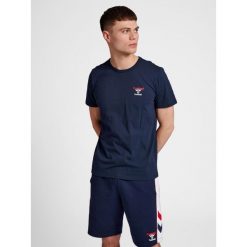 Koszulka Hummel IC Dayton. Niebieskie bluzki damskie HUMMEL, bez wzorów, z bawełny, sportowe, bez kołnierzyka, bez ramiączek. Za 134.50 zł.