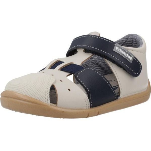 Sandały TITANITOS L500 CRISTIAN Niebieski. Niebieskie obuwie trekkingowe damskie TITANITOS, ze skóry, bez zapięcia. Za 186.99 zł.