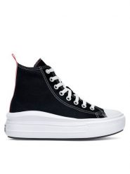 Converse Trampki CHUCK TAYLOR ALL STAR MOVE PLATFORM 271716C Czarny. Czarne trampki i tenisówki dziewczęce Converse, bez wzorów, z materiału, bez zapięcia. Za 299.99 zł.