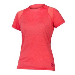 Endura Women's SingleTrack koszulka rowerowa krótki rękaw Punch Pink M. Czerwone topy sportowe damskie ENDURA, m, bez wzorów, z jersey, bez ramiączek. Za 219.99 zł.