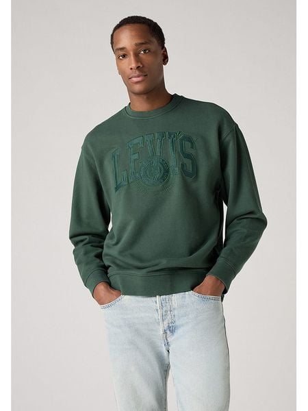 Levi's Bluza w kolorze ciemnozielonym rozmiar: XL. Zielone bluzy bez kaptura męskie Levi's, s, z bawełny. Za 156.98 zł.