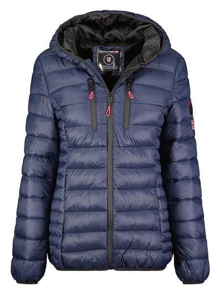 Geographical Norway Kurtka pikowana w kolorze granatowym rozmiar: XXL. Niebieskie kurtki damskie Geographical Norway, xxl, bez wzorów, bez kaptura. Za 219.08 zł.