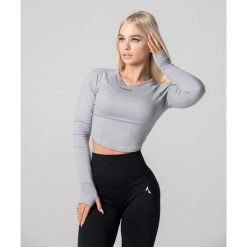 Top z długim rękawem sportowy dla kobiet Carpatree Mellow. Szare topy sportowe damskie Carpatree, xs, bez wzorów, z elastanu, bez ramiączek. Za 119.99 zł.