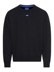 Hugo Boss Fashion Sweter w kolorze granatowym rozmiar: M. Niebieskie swetry męskie Hugo Boss Fashion, m, bez wzorów, z bawełny, bez kołnierzyka. Za 180.06 zł.