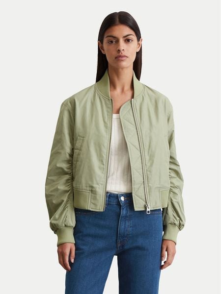 Marc O'Polo Kurtka bomber 506 1270 70033 Zielony Regular Fit. Zielone kurtki damskie Marc O´Polo, bez wzorów, z syntetyku, bez kaptura. Za 589.99 zł.