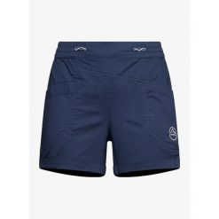 Spodenki wspinaczkowe damskie La Sportiva Tundra Shorts. Niebieskie szorty damskie La Sportiva, bez wzorów. Za 308.99 zł.