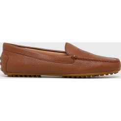 Lauren Ralph Lauren - Mokasyny. Brązowe mokasyny damskie Lauren Ralph Lauren, z gumy. Za 499.90 zł.