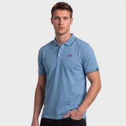 Koszulka polo z krótkim rękawem męska NORWAY PIQUET. Brązowe koszulki polo męskie Aulp, m, bez wzorów, z bawełny, bez ramiączek. Za 119.99 zł.