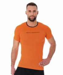 Koszulka męska z krótkim rękawem Brubeck 3D Run PRO. Brązowe bielizna termoaktywna męska Brubeck, l, bez wzorów, z dzianiny. Za 86.49 zł.