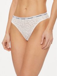 Calvin Klein Underwear Stringi 000QD5051E Biały. Białe stringi damskie Calvin Klein Underwear, xl, bez wzorów, z syntetyku. Za 79.99 zł.