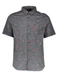 Quiksilver Koszula "Mellow Fuzz" - Regular fit - w kolorze antracytowym rozmiar: L. Czarne koszule męskie Quiksilver, l, bez wzorów, bez kołnierzyka, bez ramiączek. Za 92.86 zł.