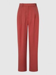 Pepe Jeans Spodnie garniturowe "Berila" w kolorze ceglanym rozmiar: L. Czerwone jeansy damskie Pepe Jeans, bez wzorów, z jeansu, z podwyższonym stanem. Za 202.03 zł.