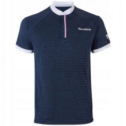 Koszulka polo męska Tecnifibre F3. Niebieskie koszulki polo męskie TECNIFIBRE, m, bez wzorów, bez ramiączek. Za 99.00 zł.