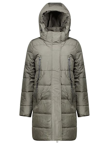 Geographical Norway Płaszcz zimowy "Claudine" w kolorze khaki rozmiar: XL. Brązowe płaszcze damskie Geographical Norway, na zimę, xl, bez wzorów, z puchu. Za 327.87 zł.