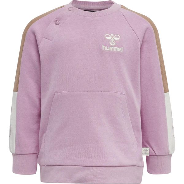 Bluza dla dziewczynki Hummel Anju. Czerwone bluzy bez kaptura damskie HUMMEL, z bawełny. Za 178.00 zł.
