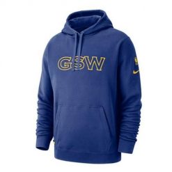 Bluza sportowa męska Nike Warriors. Niebieskie bluzy sportowe męskie Nike, bez wzorów, sportowe, bez kołnierzyka, bez ramiączek. Za 488.00 zł.