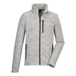 Bluza dzianinowa zapinana na zamek męska Killtec GW 55 ecru. Białe bluzy z kapturem męskie KILLTEC, l, z dzianiny. Za 288.15 zł.