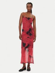 Noisy May Sukienka letnia Rosa 27033451 Czerwony Slim Fit. Czerwone sukienki damskie Noisy may, na lato, xs, bez wzorów, z syntetyku, bez kołnierzyka, bez ramiączek. Za 99.99 zł.