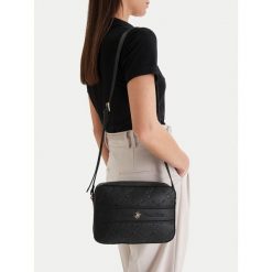Torebka Beverly Hills Polo Club. Czarne listonoszki damskie Beverly Hills Polo Club, bez wzorów, bez dodatków. Za 249.99 zł.