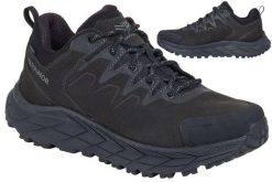 Buty turystyczne męskie Karrimor Goshawk Low. Czarne buty trekkingowe męskie Karrimor, z materiału, bez zapięcia, trekkingowe. Za 269.99 zł.